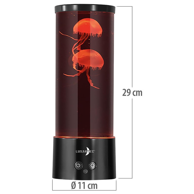 Lunartec LED Bed Lamps: LED Jellyfish Light, 17 Colours, 4