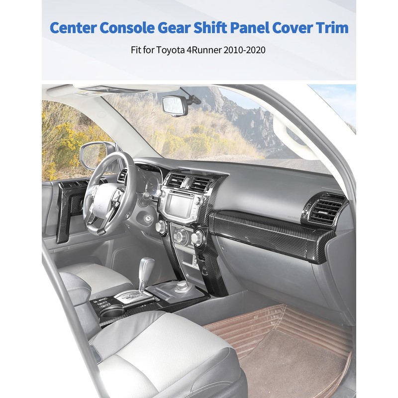 DSWSQ for 4Runner 2010-2019 Carbon Fiber Black Whole Set Interior