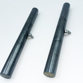 10" Weld On Hinges Heavy Duty, 2 Pack Black Heavy Duty Greasable Ramp Door Hinges, Trailer Ramp Hinge (Weld-Black-2pcs)