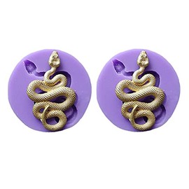 Snake Double Mold Snake Mold Resin Mold 2 Pack Snake Silicone Mold