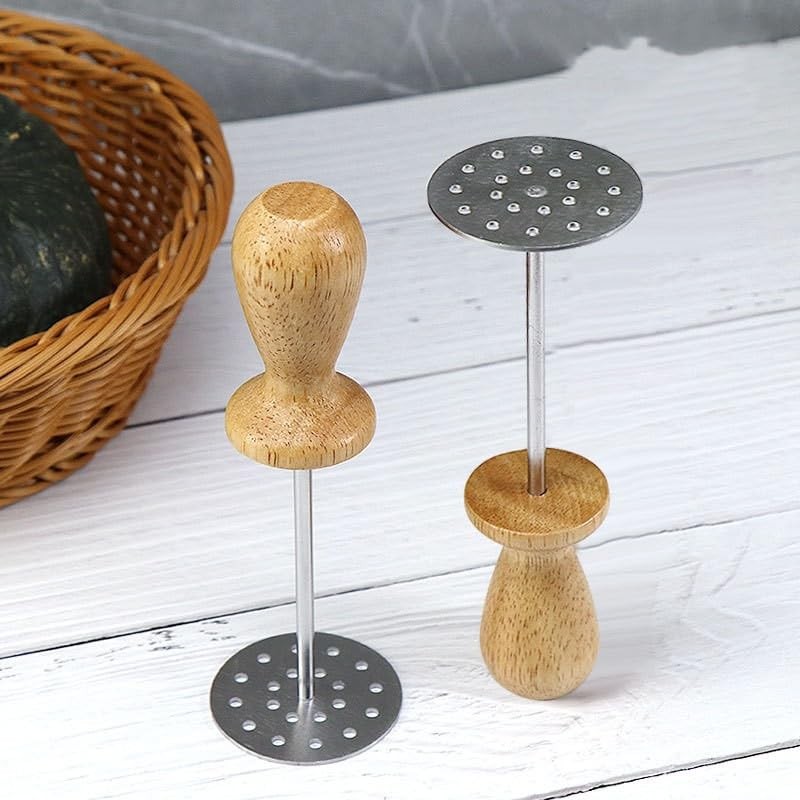 MayeBridge Mini Avocado Masher, Mini Potato Mashers with Wood Non
