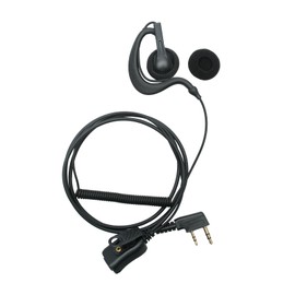 HEOPBIRD Walkie Talkie Earpiece with Mic PTT 2 pin Compatible with Baofeng UV-5R Retevis H-777 RT21 RT22 Arcshell AR-5 Two Way Radio G Shape Headset 10 Pack