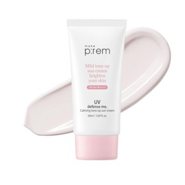 MAKEP:REM Hacer P:Rem Defensa Uv Me. Crema Solar Calming Tone Up, Protector Solar Coreano, Protector Solar Seguro Para Arrecifes, No Nano Óxido De Zin