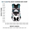 WHITEDEW Fall Protection Premium Safety Harness with Shock Absorbing Lanyard,