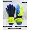 POPUBABI Kids Gloves, Kids Waterproof Gloves, Ski Boy Girl Gloves,