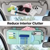 Car Sun Visor Organizer – Multi-Pocket Storage Holder for Bills,