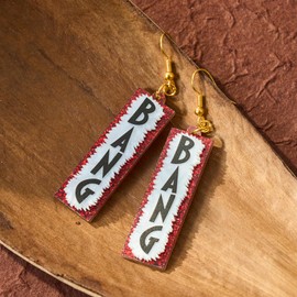 BANG Western Earrings Western Cowboy Inspired Earrings Jewelry for Fans Party Dress Outfit Merch.