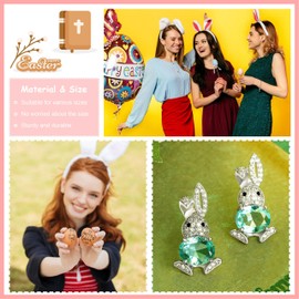 Easter Earrings for Women Peeps Bunny Earrings Spring Rabbit Drop Earring Cute Easter Basket Stuffers Decorations Gifts