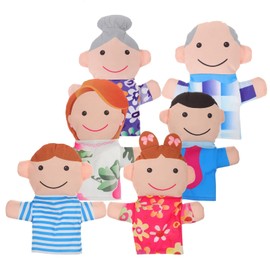 Family Hand Puppet 6pcs Hand Puppet Set Family Members Puppets Soft Plush Hand Puppets Role-Play Toy Puppets for Kids Storytelling Imaginative Pretend Play Teaching Preschool