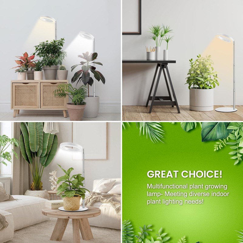 Kullsinss Grow Lights for Indoor Plants, 80 LEDs Full Spectrum