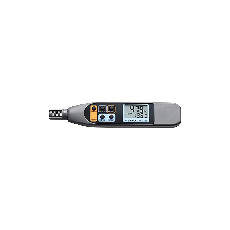 SATO PC-5120 8070-20 Thermometer/Hygrometer, Small, Portable, Pen Type