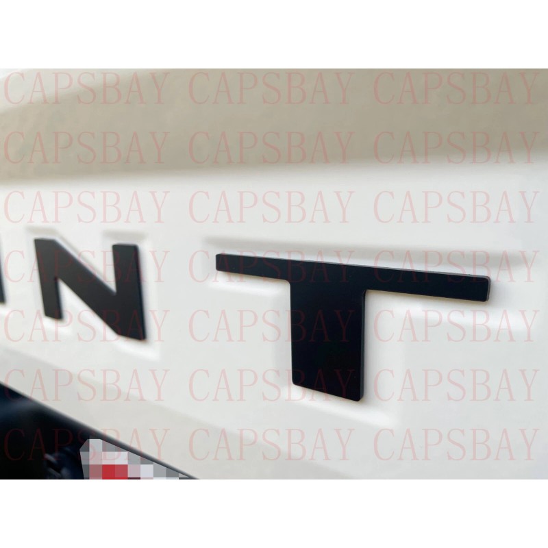 BEST HOT TX Matte Black Raised Tailgate Letters for 2022