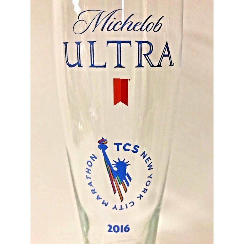 Michelob Ultra Altitude Glass 16 oz NYC Marathon - One