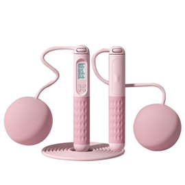 Weighted Jump Rope, Cordless Jump Rope with Counter Adult Skipping Rope for Indoor Fitness Exercise ()