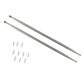 airgoesin Airgoesin 2pcs Longer 7" Tonsil Stone Remover Pick Tonsillolith Premium Tool Stainless Steel Oral Cleaner to Get Rid of Bad Breath with 10 Silicone Caps