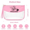 Sfodiary Coffee Lover Gift for Women Funny PVC Cosmetic Bag