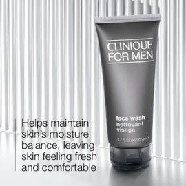 Clinique For Men Face Wash For Normal To Dry Skin Types With Aloe Vera, 6.7 Fl Oz | Clinique