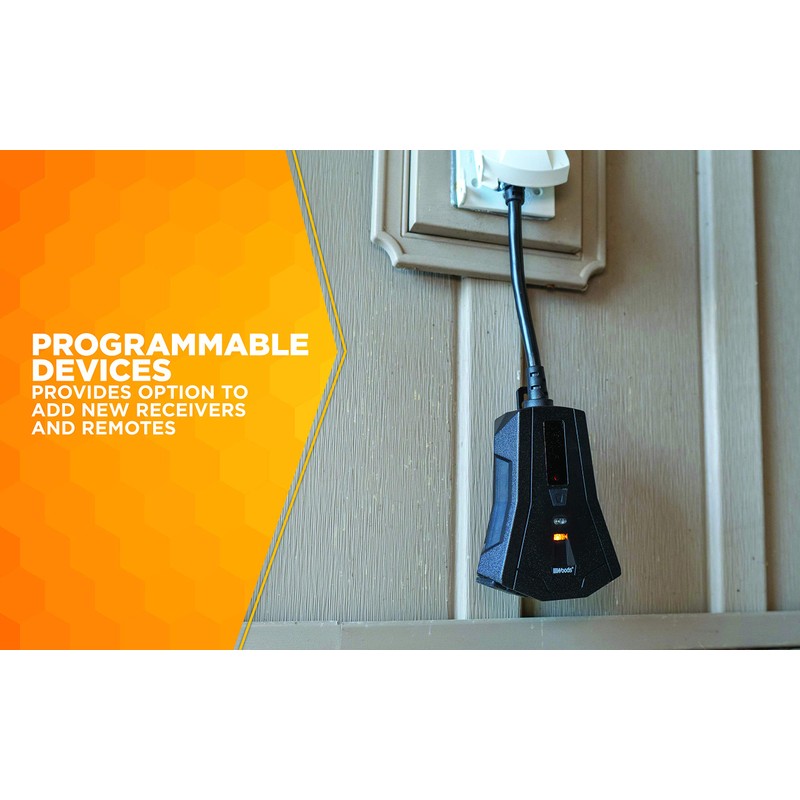 Woods 50126WD Outdoor Indoor Wireless Remote Control Outlet Kit; Electrical