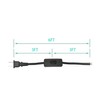 Lamp Cord with Plug and Switch, 6 Feet Black Light