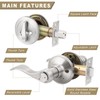 Brotima 3 Pack Keyed Alike Door Lever Set with Single
