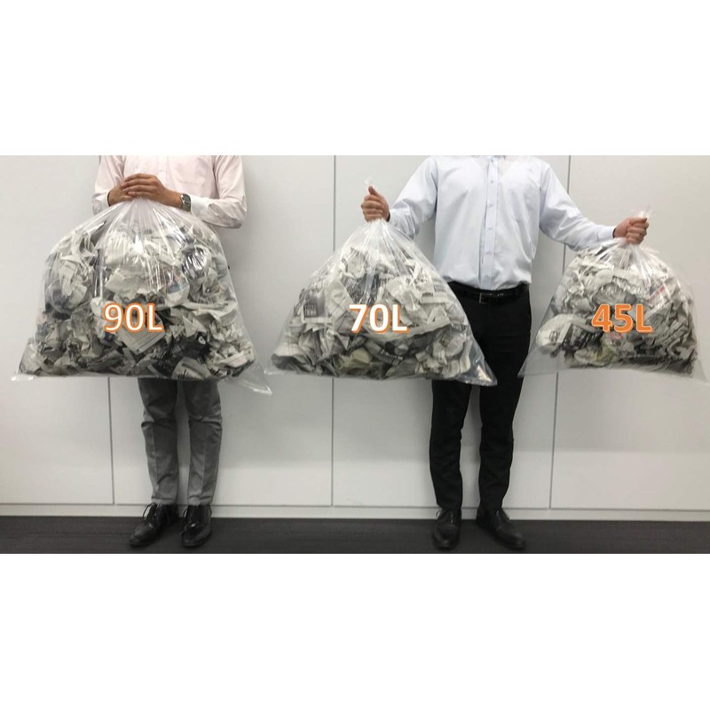 オルディ ゴミ袋 透明 45L 厚み0.02mm 強化 ポリバッグネオ ポリ袋 KP-N45-10 10枚入