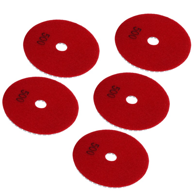 5Pcs 4in Diamond Wet Polishing Pads Soft Grinding Disc Kit