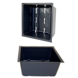 Living Whole Foods 5" by 5" (2" Deep) Garden Germination Trays w/Drain Holes - 48 Pack - Greenhouse/Gardening Plant Grow Inserts