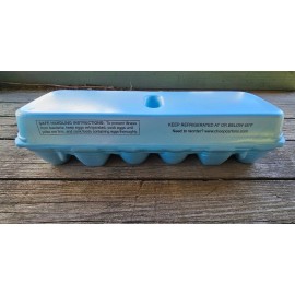 cheep cartons Styrofoam Bulk Egg Cartons (50 pack)  Blue