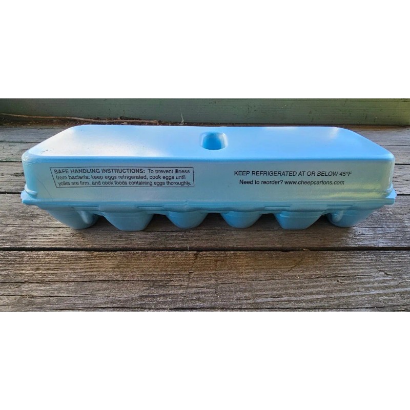 cheep cartons Styrofoam Bulk Egg Cartons (50 pack) Blue