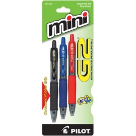 Pilot Pen Corporation 3 Count Fine Point Assorted Mini G2 Retractable Pen 31202 - Pack of 6