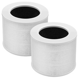 iReijomoi Replacement Air Filter Core Mini Compatible With LEVOIT Air Purifier Core Mini Core Mini-RF, 3-In-1 Filter, H13 True HEPA Replacement Filter, Efficiency Activated Carbon(2 Pack)