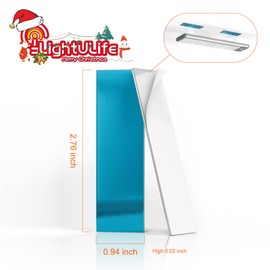 LIGHTULIFE Under Cabinet Lights Magnetic stickys 4PCS - Replacement Magnetic Strips with Adhesive Backing for Under Cabinet Lighting Universal Blue Iron Sheet for Cabinet Lighting(Non-Magnetic