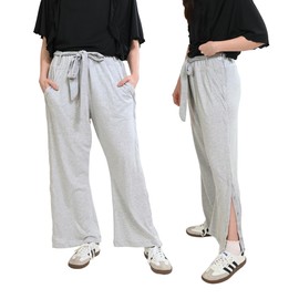 Inspired Comforts Women Tearaway Post Surgery Recovery Pajama Pants with Side Snaps & Pockets | 2XL, HGrey