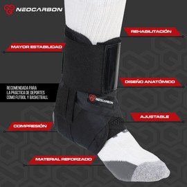 Tobillera Estabilizadora para Esguince, Soporte Deportivo Ortopédico Ajustable para Pie y Tobillo, Grande