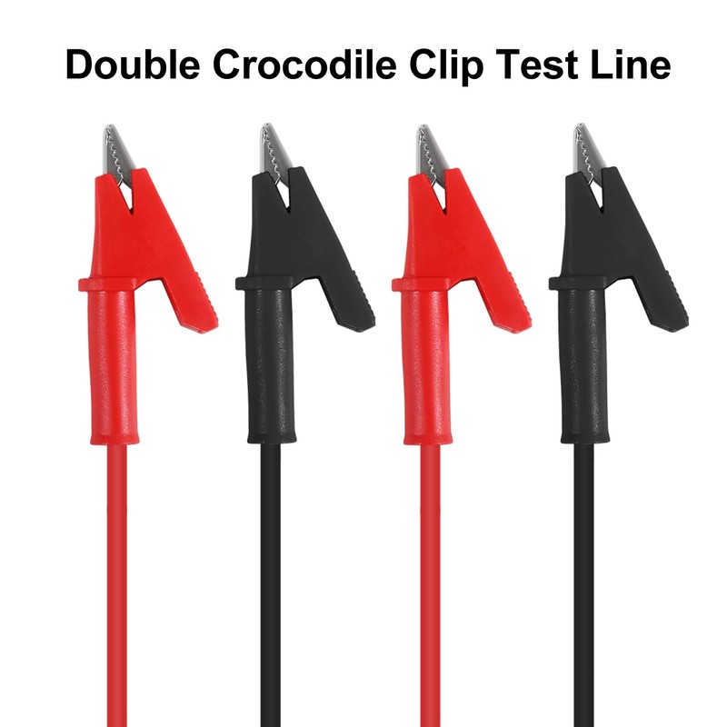 UMLIFE 6PCS Dual-Ended Alligator Clip Test Leads,15A Test Lead Wire