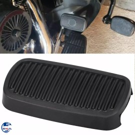 Unbranded Black Rubber Brake Pedal Pad Cover Fit For Harley Touring Softail Electra Glide