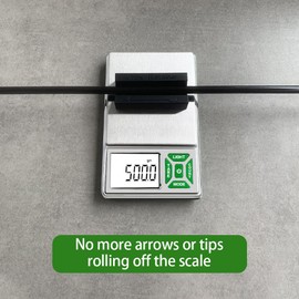 TOPWEIGH Arrow Scale Digital Grain, Archery Scale, Arrow Weight Scale with Arrow Holder, Large Backlight Display, 3086 Grains x 0.1gn, 200g x 0.01g, 6 Weighing Units, Cal Weight, Batteries Included