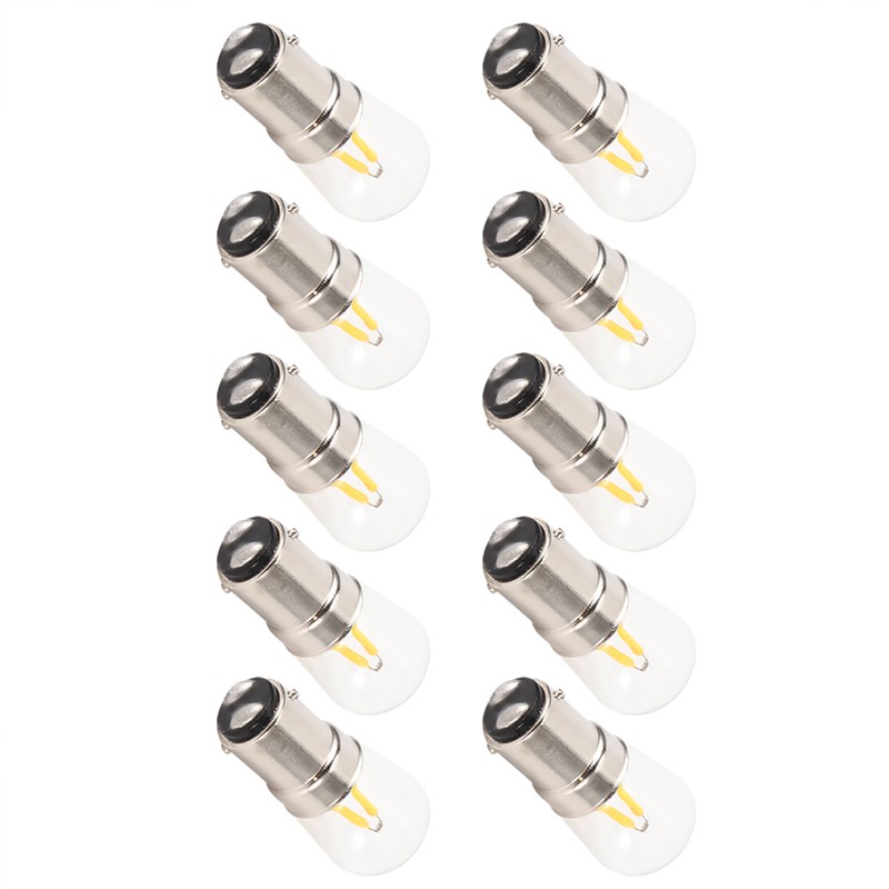 10Pcs B15 1.5W AC230V Dimmable Short Filament Mini LED Light