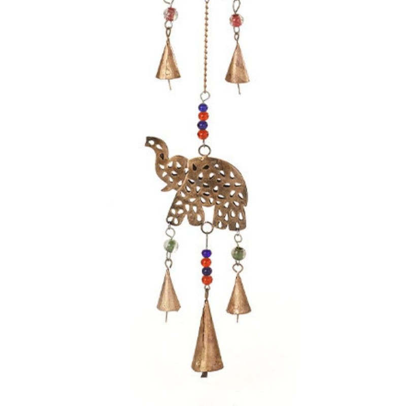 Hanging Bells Beads Wind Chimes (Elephant)