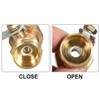 sourcing map Brass Air Ball Valve Shut-Off Switch 1/2 Inch
