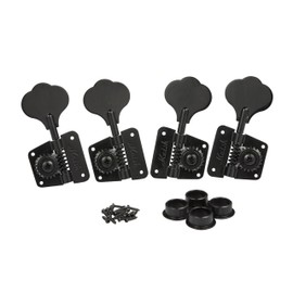 Vintage 2x Right/2x Left 2R2L 70s Cloverleaf Bass Tuners Bass Tuning Machine Heads Bass Tuning Keys for Jazz J Bass/Precision P Bass Black