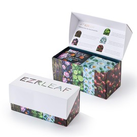 EZR Leaf Caffeine-Free Tea Assortment Box 22CT, Presentation Sampler, Gift Box