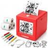 AI Voice Sticker Maker for Kids, Mini Inkless Thermal Printer,