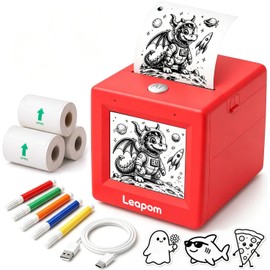 AI Voice Sticker Maker for Kids, Mini Inkless Thermal Printer, Portable Sticker Printer Machine Box for DIY Crafts, Journaling & Doodles, Birthday Toy Gift for Boys and Girls Ages 3+