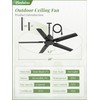 Fanbulous 48" Outdoor Ceiling Fan No Light,IP65 Wet Rated Waterproof