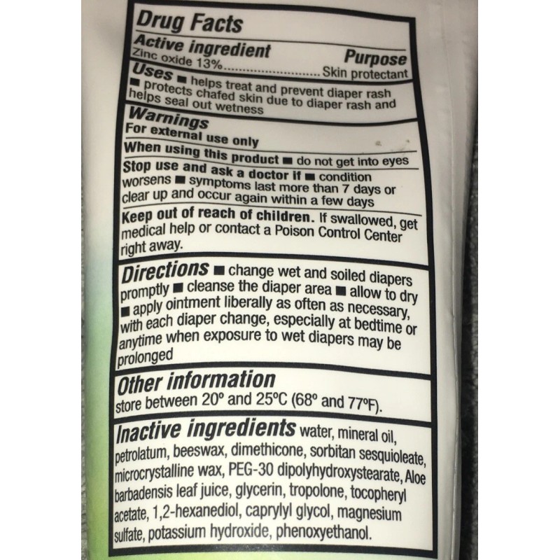 Little Journey Diaper Rash Zinc Oxide Ointment Skin Protectant 4oz