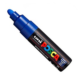 Uni POSCA PC-7M Paint Marker Art Pens - Large Bullet Nib 4.5-5.5mm - 15 Colours - New for 2017 - Blue