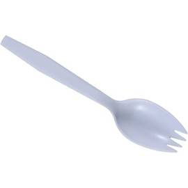 Concession Essentials Plastic Spork. 5.5 inches. Pack of 125 Count
