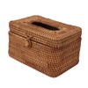 Rectangular Rattan Tissue Box Cover Rattan Woven Tissue Box Holder