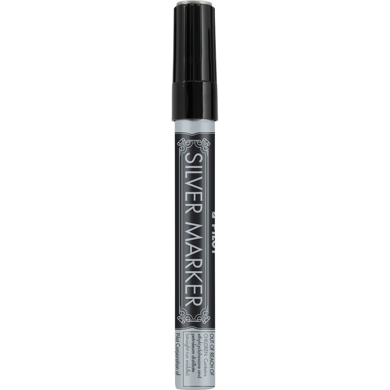 Pilot Silver Metallic Permanent Paint Marker, Medium Point, 3-PACK(41800)